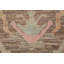 Tapis brun en laine Oushak All-Over