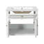 Meuble-lavabo suspendu simple de 61 cm (24 po) avec dessus en céramique-1413450774