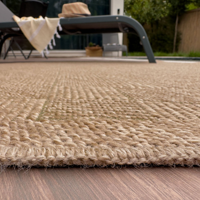 Nature Collection Argyle Kilim Indoor / Outdoor Area Rug, Round 160 cm