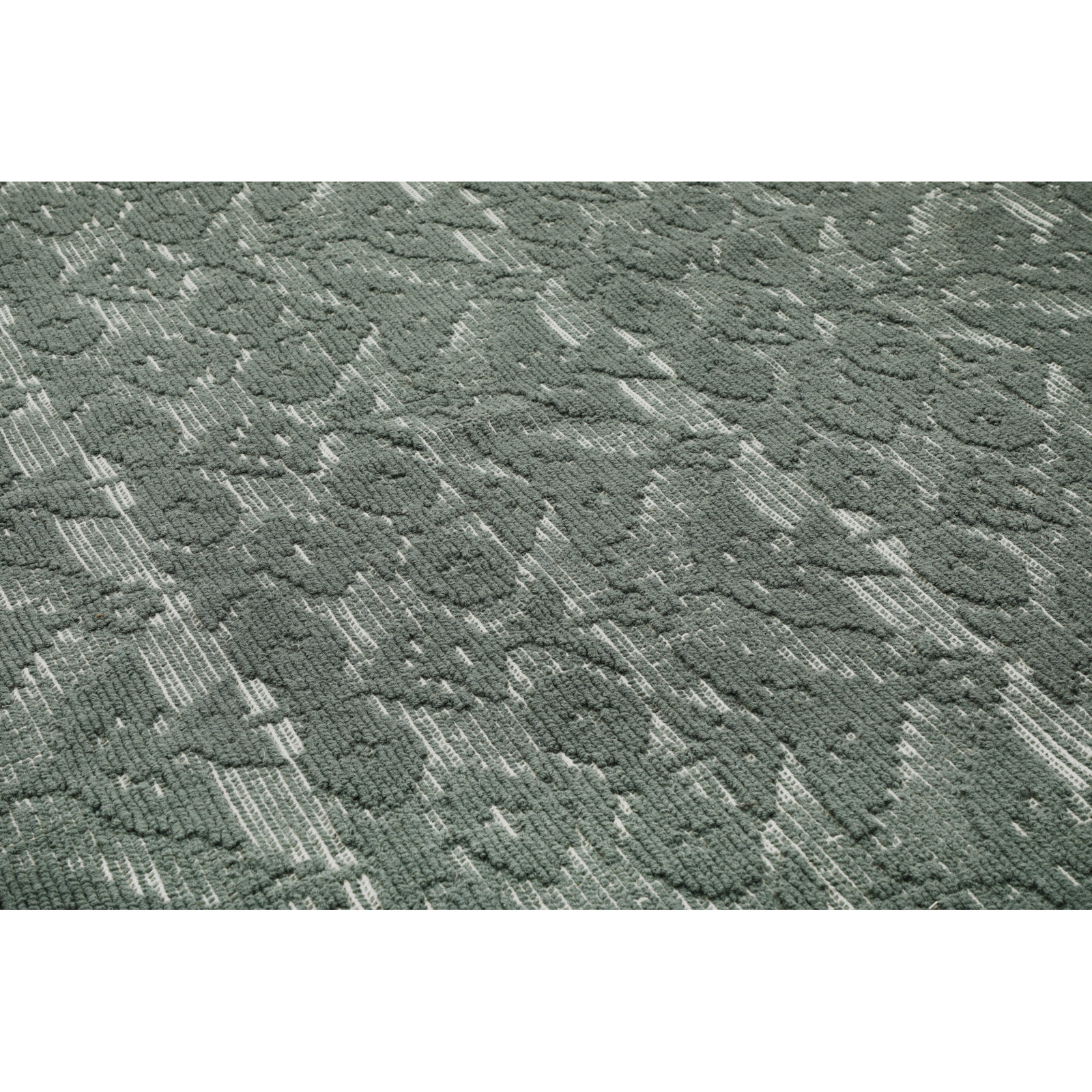 Hand-Tufted Floral Wool Rug, Rectangle 3' x 5'