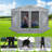 15x15ft Pop Up Gazebo Screen Tent Screen House for Camping, 15x15 Screen Room with Mosquito Netting, Hub Tent Instant Screened Canopy with Carrying Bag and Ground Stakes-106897509