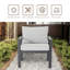 Ensemble de fauteuils avec coussins, accoudoirs et dossier The Patio
