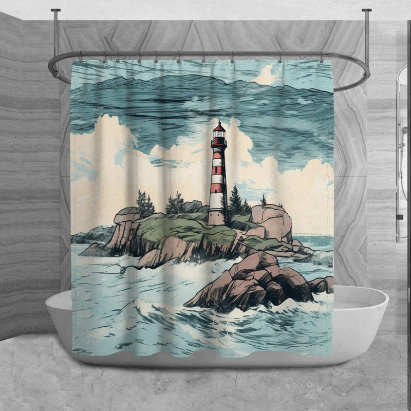Toranzo Shower Curtain, 73" H x 70" W