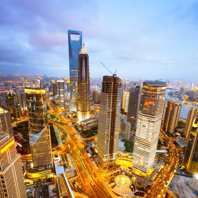 Photographie de toile tendue, "Changhaï"