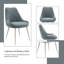 Ensemble de 2 chaises d'appoint Laela