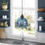 Luminaire suspendu sphérique en verre 1 lumière Yerby