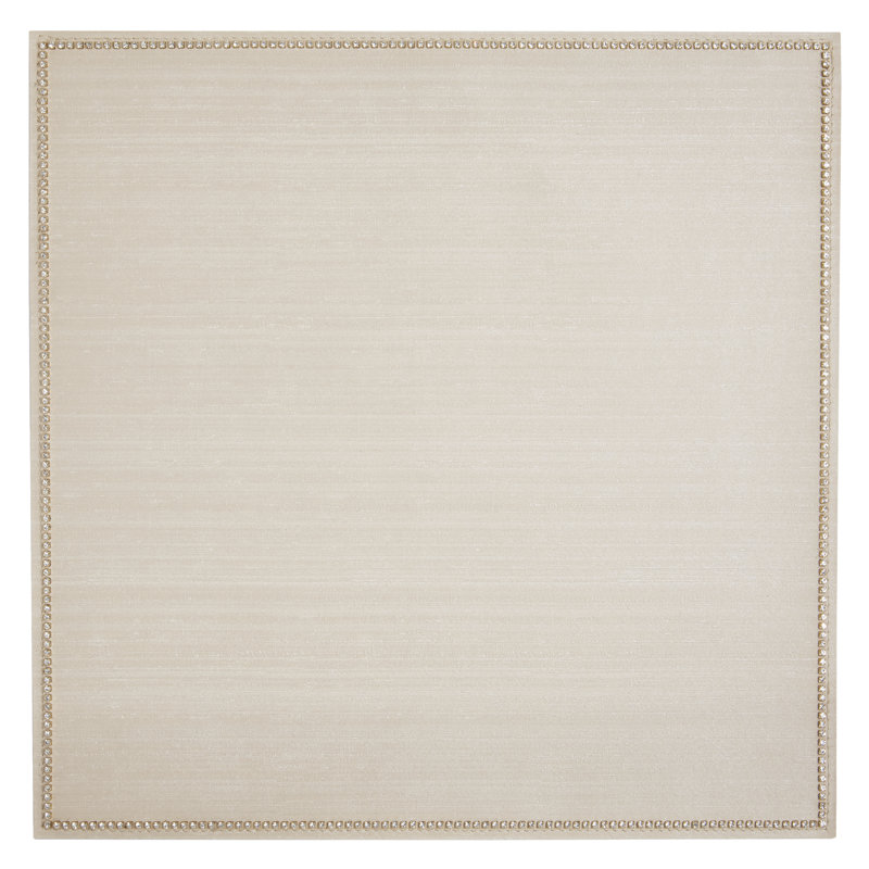 Silk Square Placemat, Ivory