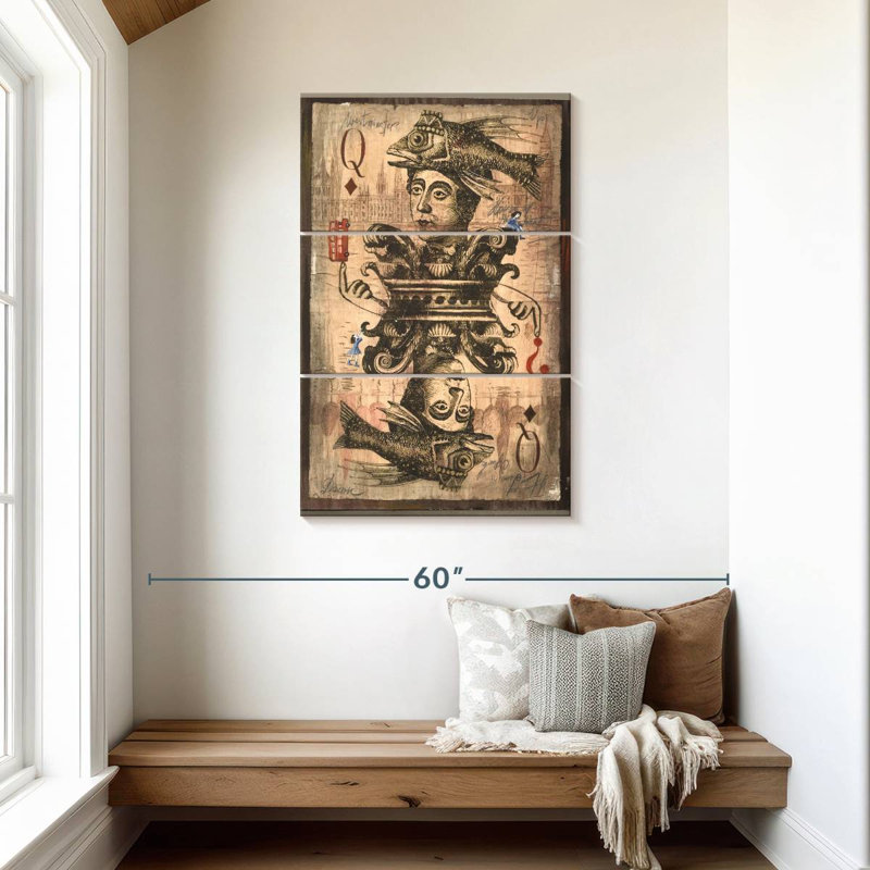 Senne Queen Of Diamonds, 45" H x 28" W