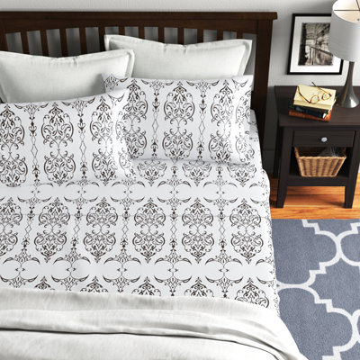 Fawe Microfiber Damask Sheet Set