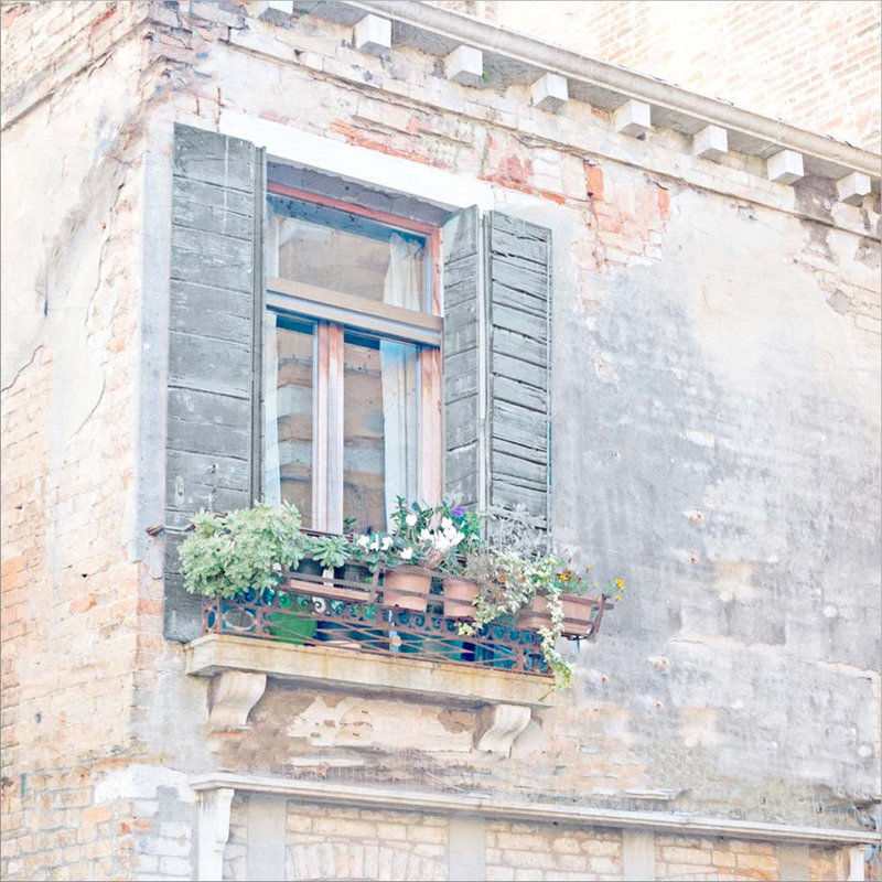 «Window BoxWindow Box» par Ann Bailey - peinture sur toile tendue