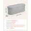 Banc de rangement repose-pieds ovale