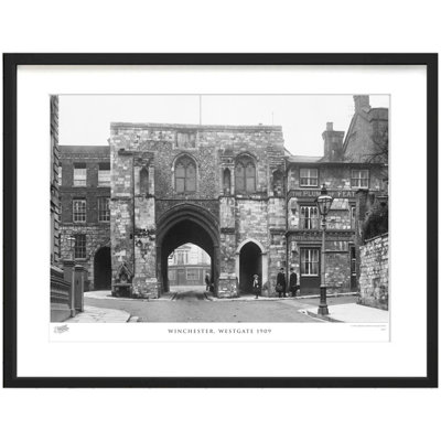 Winchester, Westgate 1909 by Francis Frith - Single Picture Frame Print