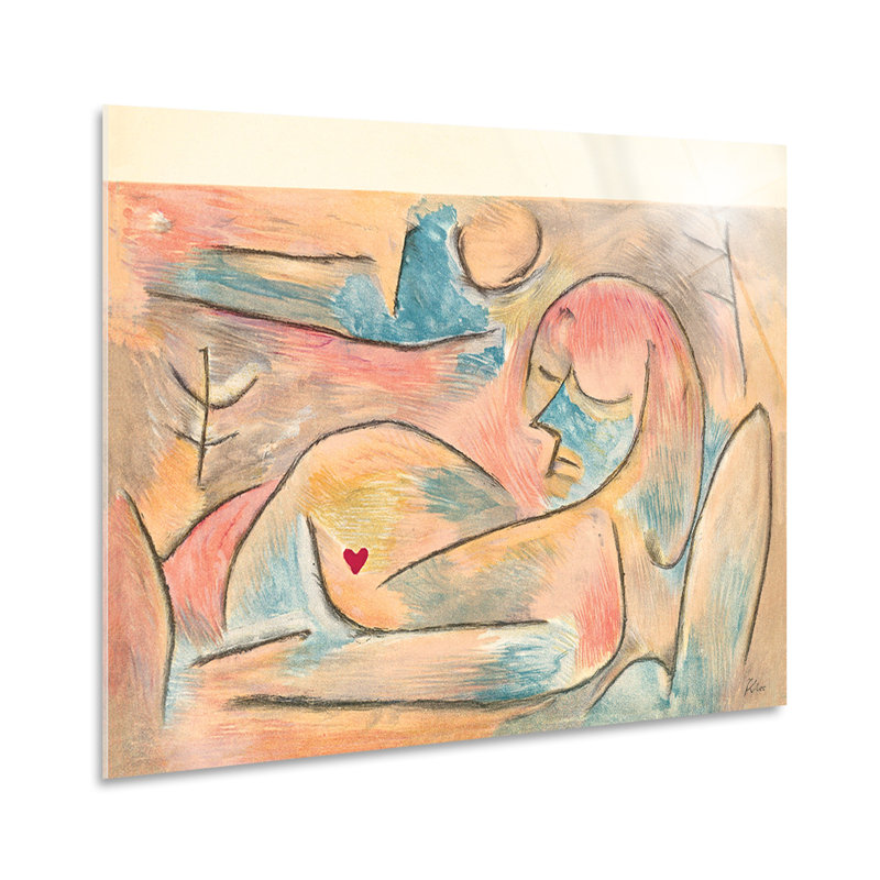 Mother And Unborn Child by Paul Klee - No Frame Painting, Plastic/Acrylic, 70cm H x 100cm W