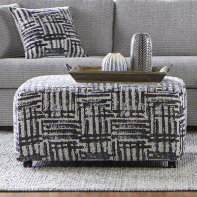 Maiorano Striped Cocktail Ottoman