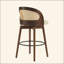 Tabouret de bar en bois Como, ensemble de 2