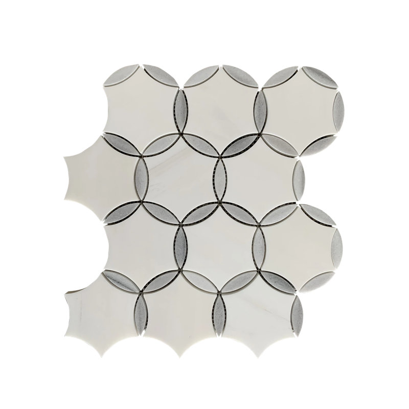 Carreau de mosaïque en marbre 10 po x 12 po