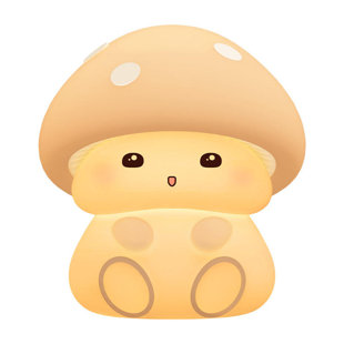 Caricature de veilleuse DEL à motif champignon