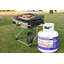 Bouteille de propane en acier de 20 LB Flame King, valve OPD et jauge intégrée pour les barbecues et les barbecues Flame King