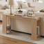 Console 71 po extra longue avec compartiments de rangement multifonctionnels, finition imperméable et résistante aux égratignures, convient au couloir et au vestibule