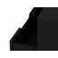 Table de chevet Mid-Century moderne en noir-807444238
