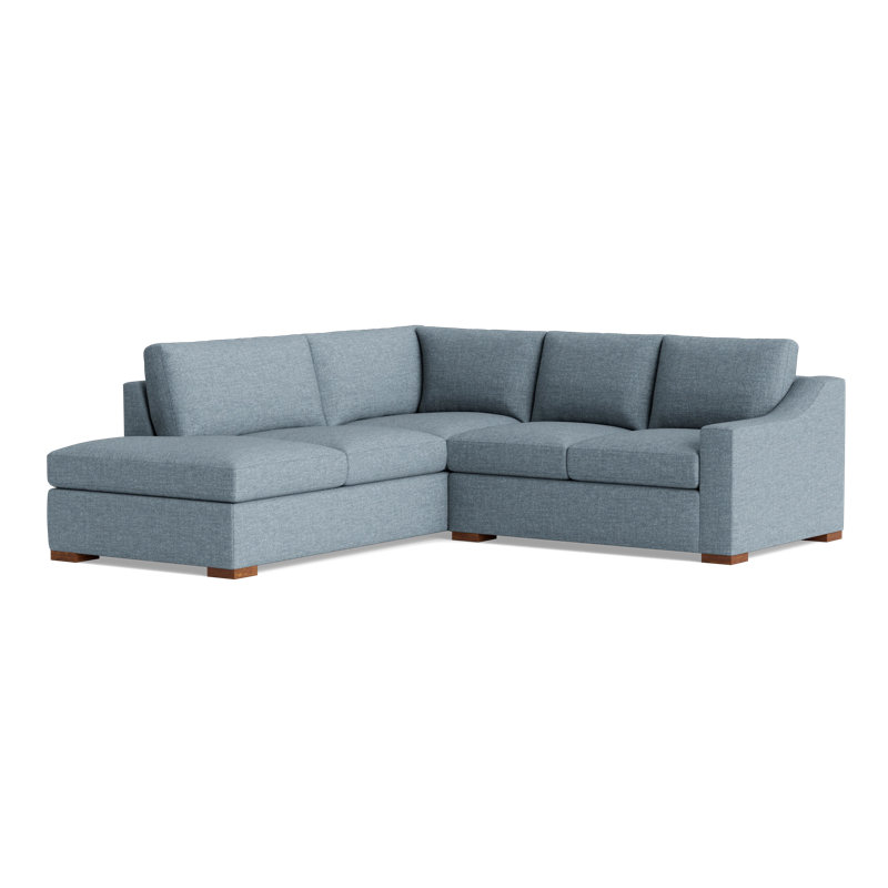 Lucca Sectional, Left Hand Facing, Performance Weave - Basil
