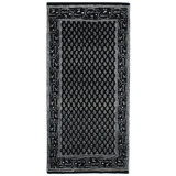 Hand-Knotted High-Quality Black Area Rug
