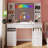 Modern Vanity Set With Lighted Mirror, Makeup Vanity Table With Facial Mask Box, European Style Dressing Table With Bluetooth Speaker, Vanity Makeup Desk With Wireless Charger (white-a)