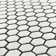 Licata White Matt 1" x 1" Honeycomb Porcelain Mosaic Tile