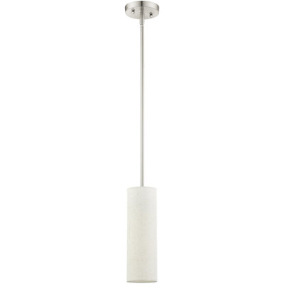 Luminaire suspendu cylindrique à 1 lumière