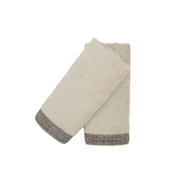 Ensemble de serviettes en coton 2 pièces, gris