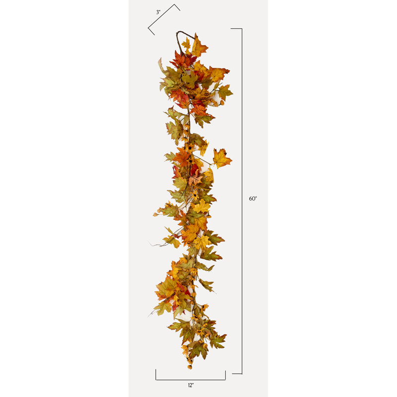 Guirlande feuilles d’érable de chute 5'