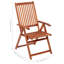 Chaise de patio pliante en acacia avec coussin Jomes-1433409794