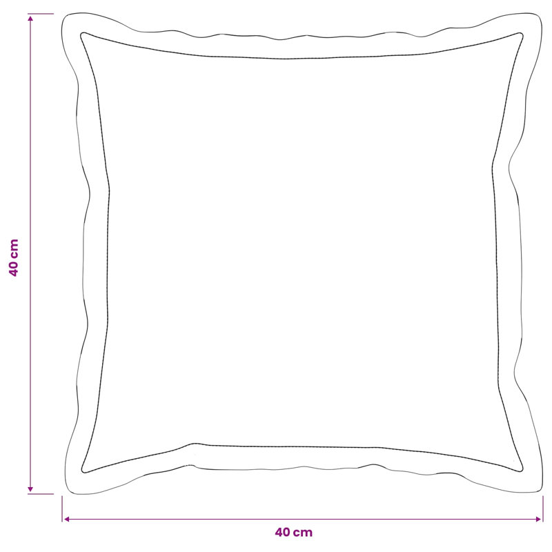Dark Grey Cushion Cover, Square 40cm, Black