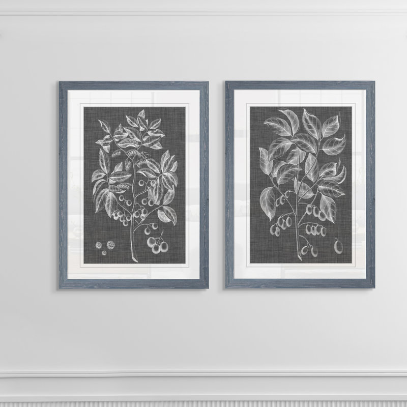 « tapis de feuillage v » par antonyme bunjamin (abe)-ensemble de 2 reproductions de photos sur toile, Cadre en papier gris