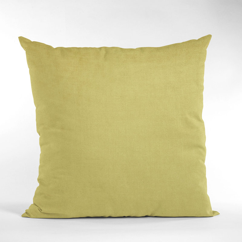 Coussin Plutus, 20 po x 20 po, Jaune