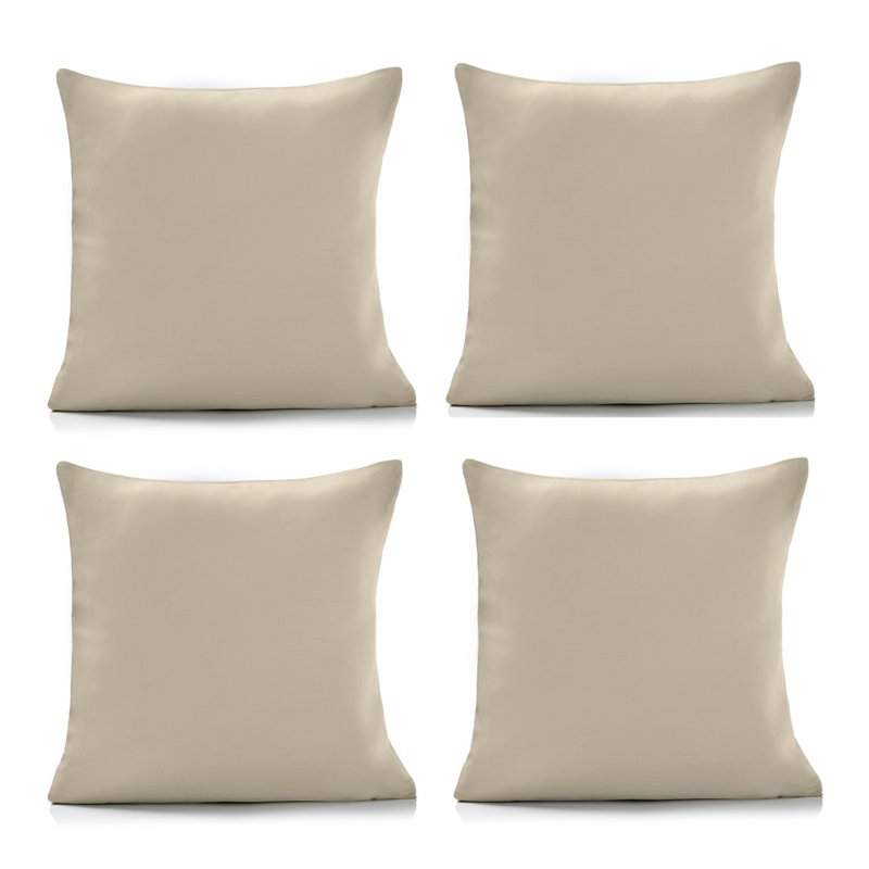 Nashli Square Throw Cushion, Cream