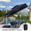 Parasol carré WINON de 108 po avec contrepoids inclus, bleu marine-2136695182