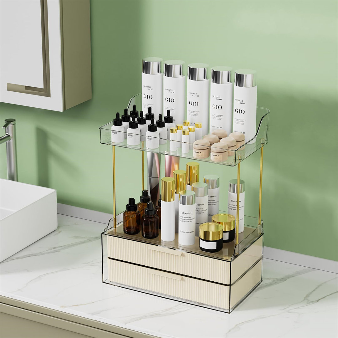 Bakarne Plastik Makeup Organizer