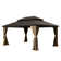 Galvanized Steel Patio Gazebo with Overhang Slope-design Double Roof