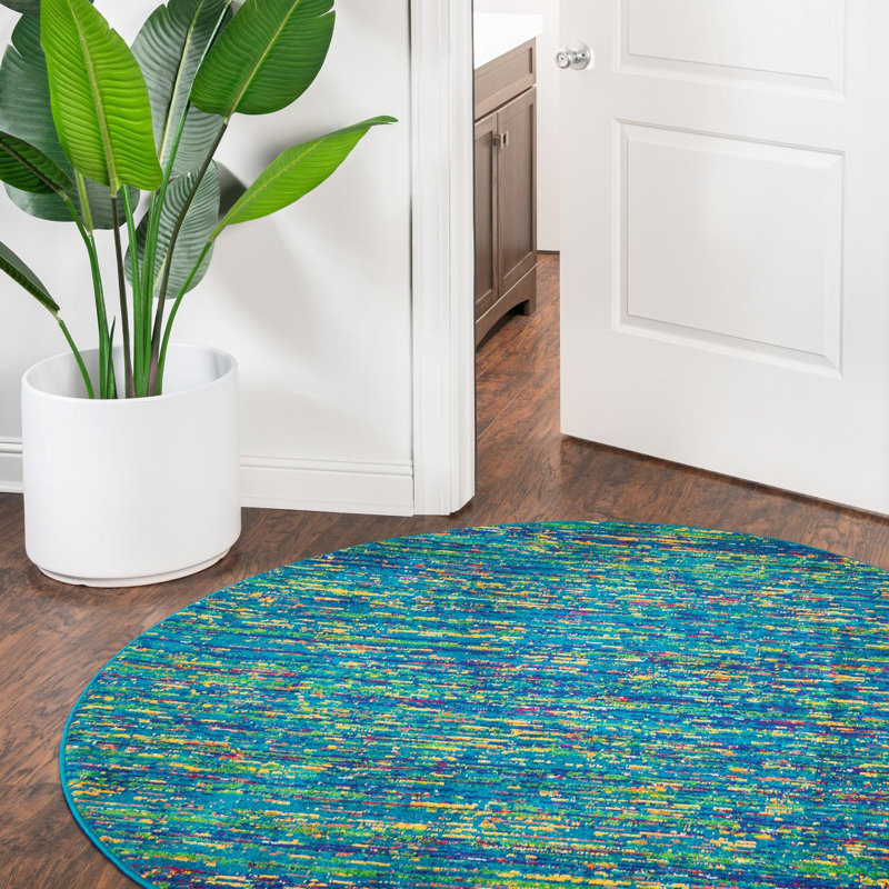 Marvela Abstract Indoor Rug, Round 4'