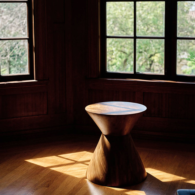 Solid Wood End Table, Natural