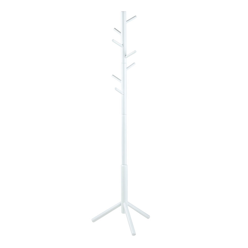 Vivika Freestanding 7 - Hook Coat Rack, White
