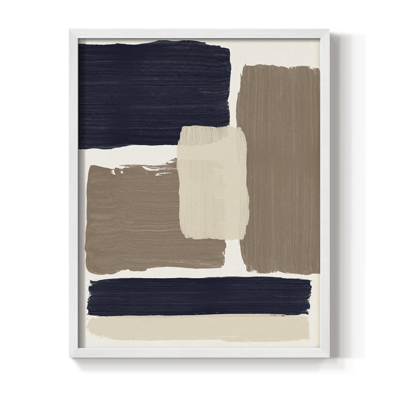 Reproduction encadrée Crosby Sands - bois massif, Blanc, H 10 po x l 8 po