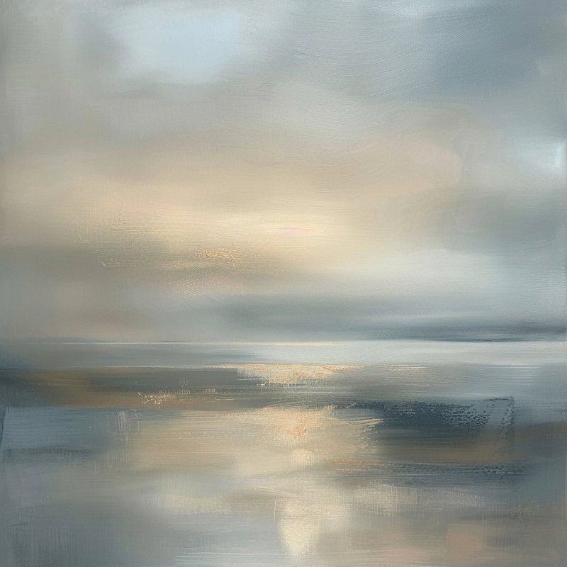 Art mural sur toile Harbour Mist, L 40 po x H 40 po x P 1,5 po
