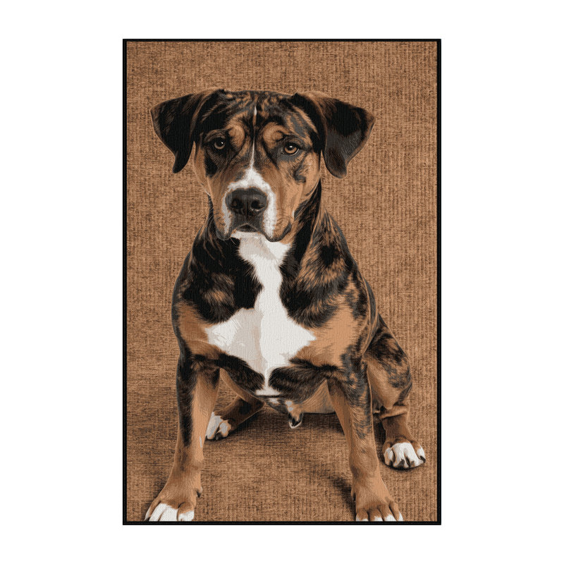  Tapis lavable Treeing Tennessee Brindle Dogs, Rectangle 6 pi x 9 pi