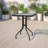Amlie Square Tempered Glass Metal Table with Smooth Ripple Design Top-87058783-87057903