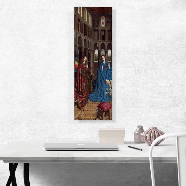 ARTCANVAS Annunciation 1434 On Canvas by Jan Van Eyck Print | Wayfair