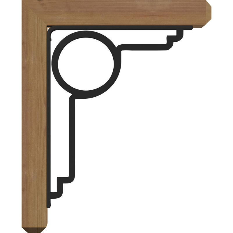 Support triple Ironcrest Maria 4 po Maria, H 12 po x P 9 1/2 po, Cèdre rouge de l'Ouest l 4 po x T 2 po (sciage br