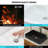 24"x16" Black Ceramic Rectangular Vessel Bathroom Sink