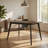 Roxy Counter Height Table, 60 Inch Rectangular Top, Walnut Brown Wood